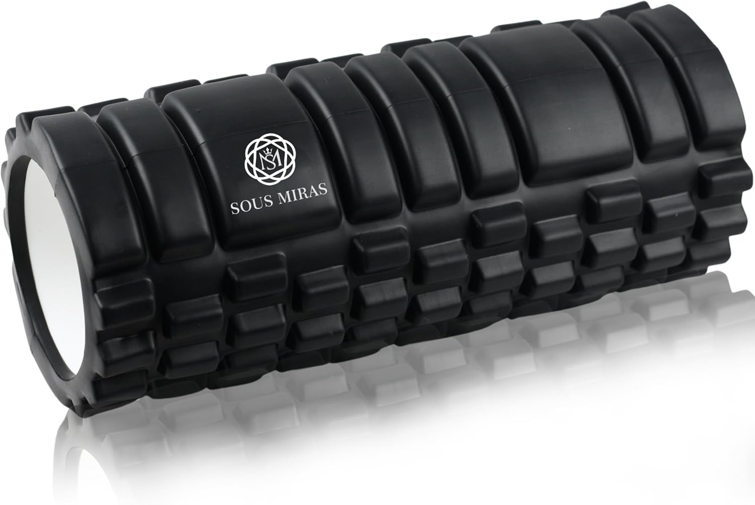 Foam Roller for Muscle Pain Relief - Deep Tissue Massage Roller for Full Body Relaxation Therapy - Hamstrings, Back Pain & Neck Muscles - Trigger Point & Myofascial Release (Black)