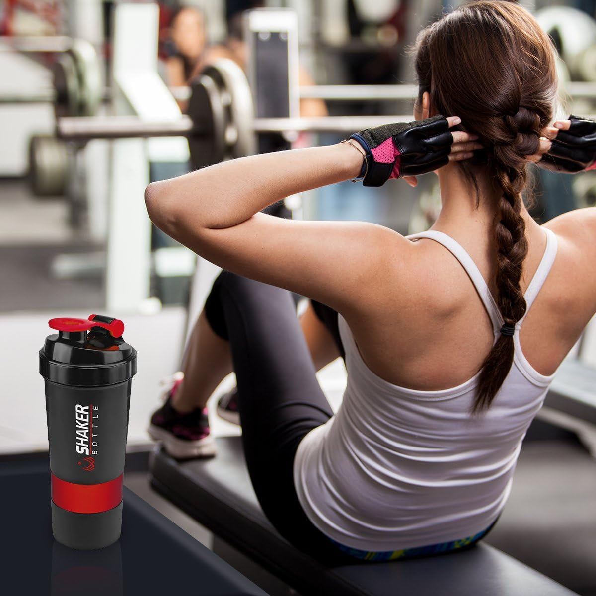 Protein Shaker Bottle.